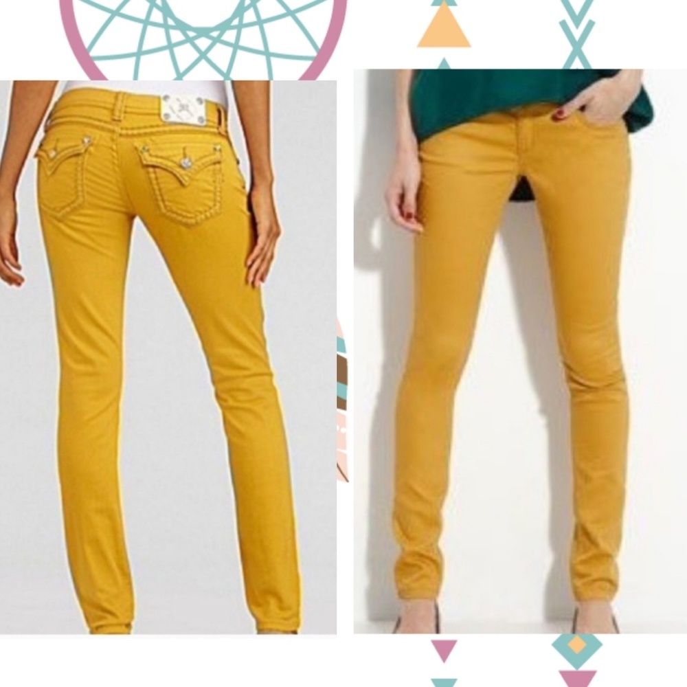 Miss Me Mustard Skinny Jeans